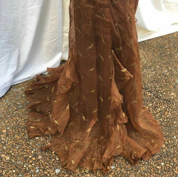 Vintage 1930s Organza Evening Gown - Small 2/4 - Picture 5 of 6